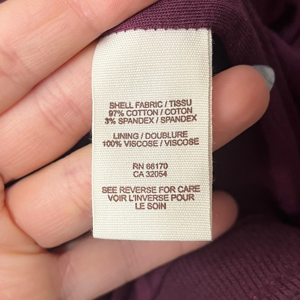 Free People NWT We the Free Majorette Jacket Chestnut Burgundy Size 12 Academia - Picture 13 of 14
